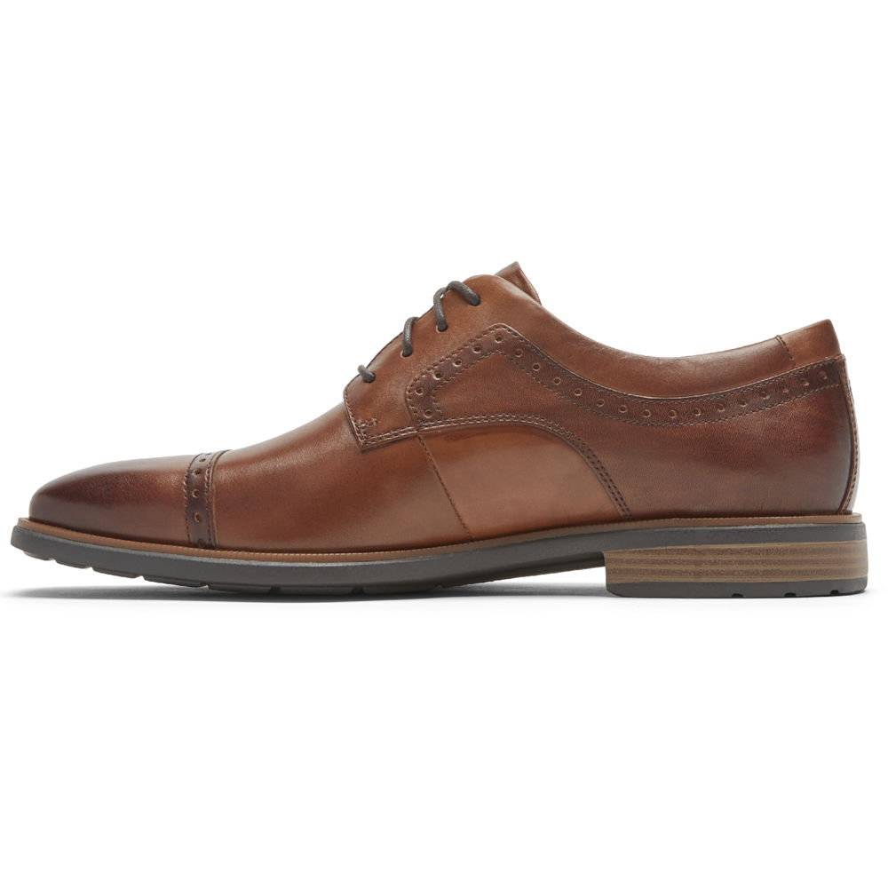 Oxfords Rockport Hombre Mexico - Farrow Cap Toe Marrom - SBQYX9357